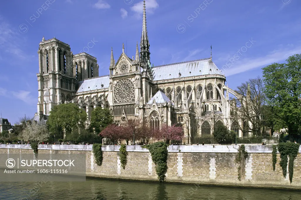 France, Paris, Notre Dame cathedral