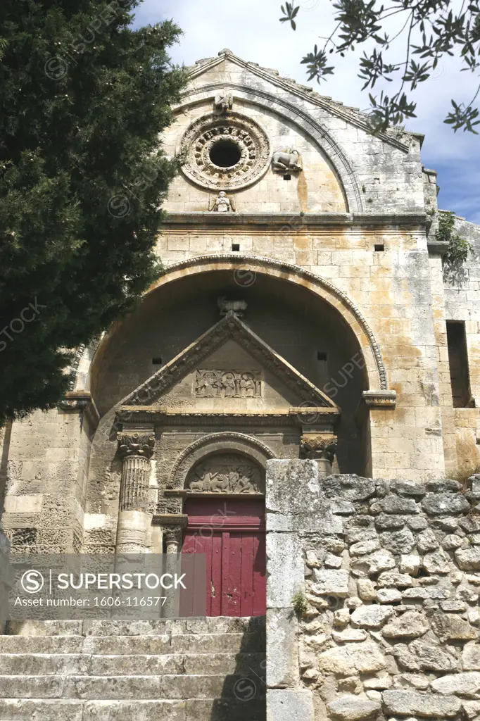 France, Provence Alpes Cote D'Azur, Bouches du Rhne (13), Fontvieille, Saint Gabriel chapel from 12th century