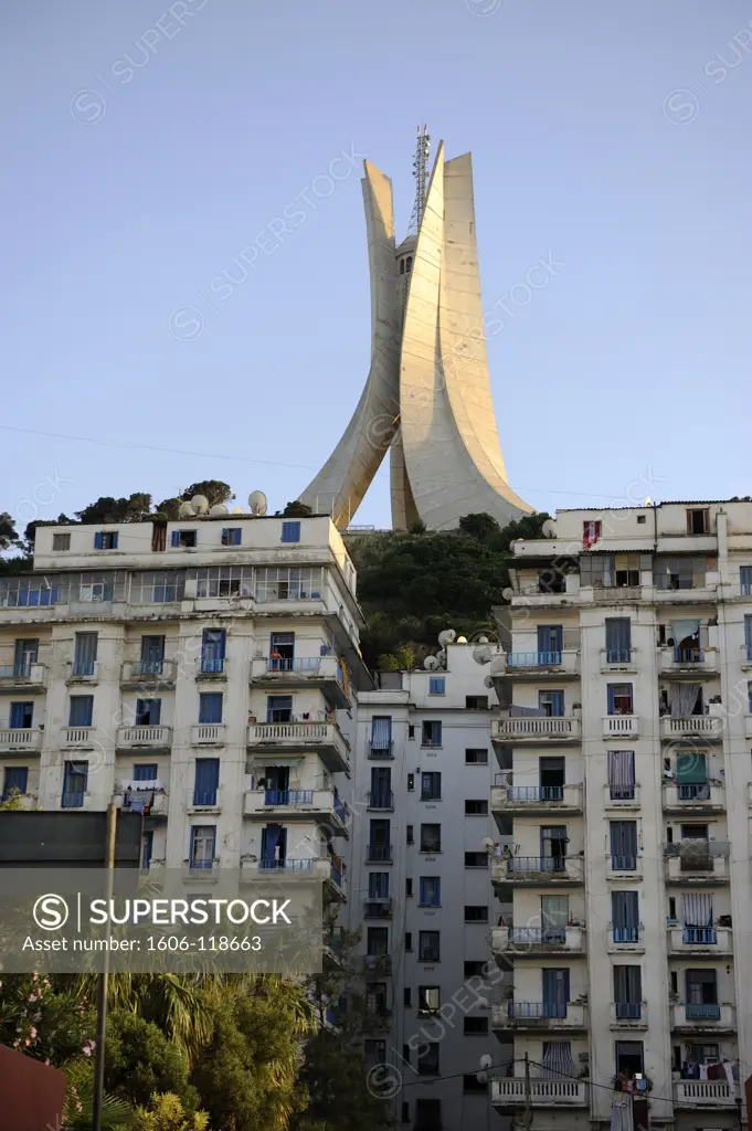 Algeria, Algiers, Hamma district, Maqam Echahid (Martyr's Monument)