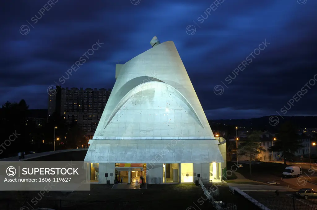 France, Rhne-Alpes, Loire, Firminy, Saint-Pierre church (Architect : Le Corbusier)