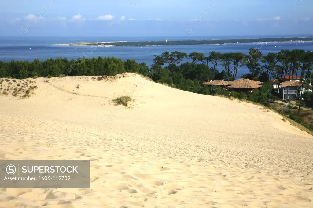 France, Aquitaine, Gironde (33), Pyla sur mer, Dune du Pilat and Arcachon bassin