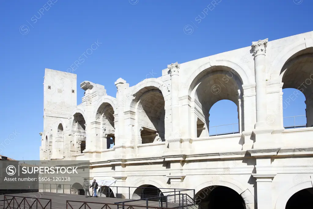 France, Provence, Bouches du Rhne, Arles, roman amphitheatre