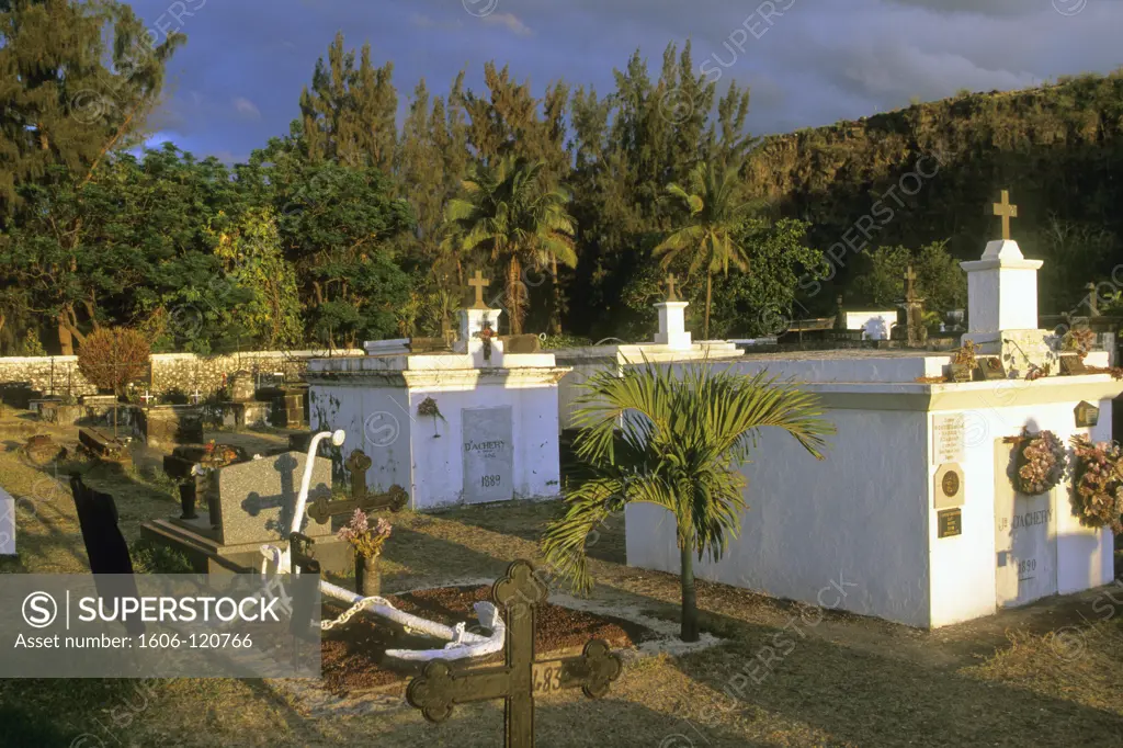 Africa, Indian ocean,  France, Reunion island, Saint Paul , cimetery