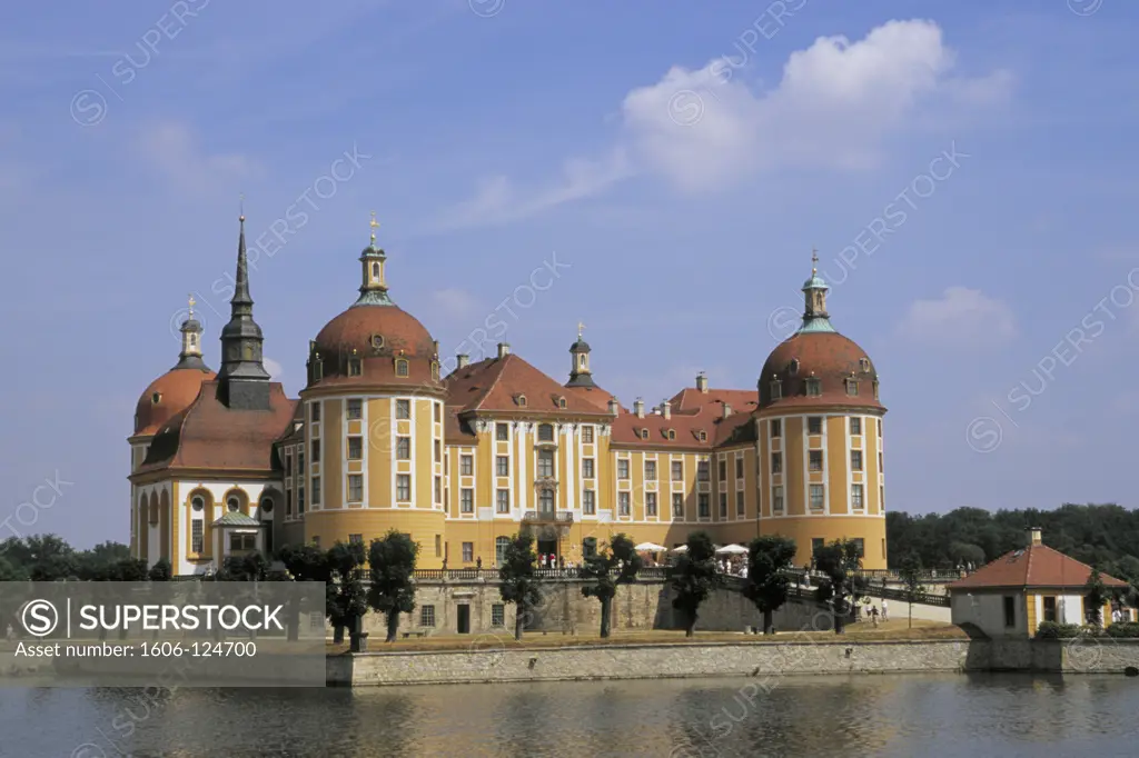Germany, Saxony, near Dresden, Moritzburg Castle