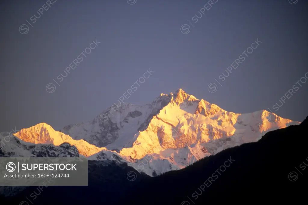 India, Sikkim, Pelling, Himalayas, Mt. Kanchenjunga, 8598 m