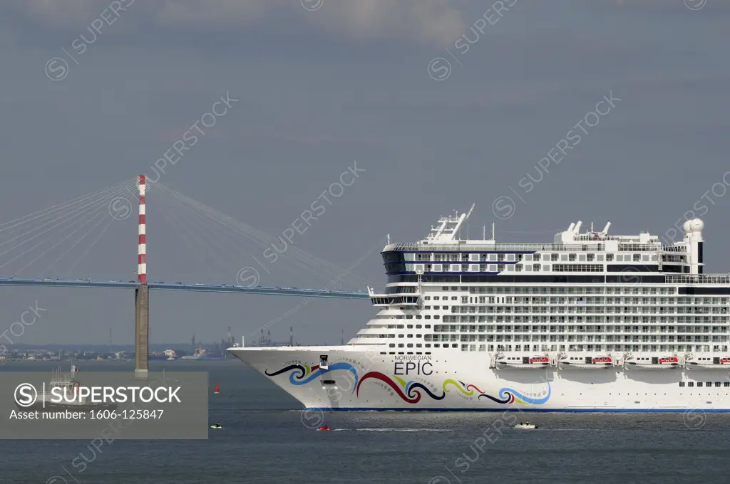 France, St Nazaire, STX Europe shipyards, Norwegian Epic cruise ship