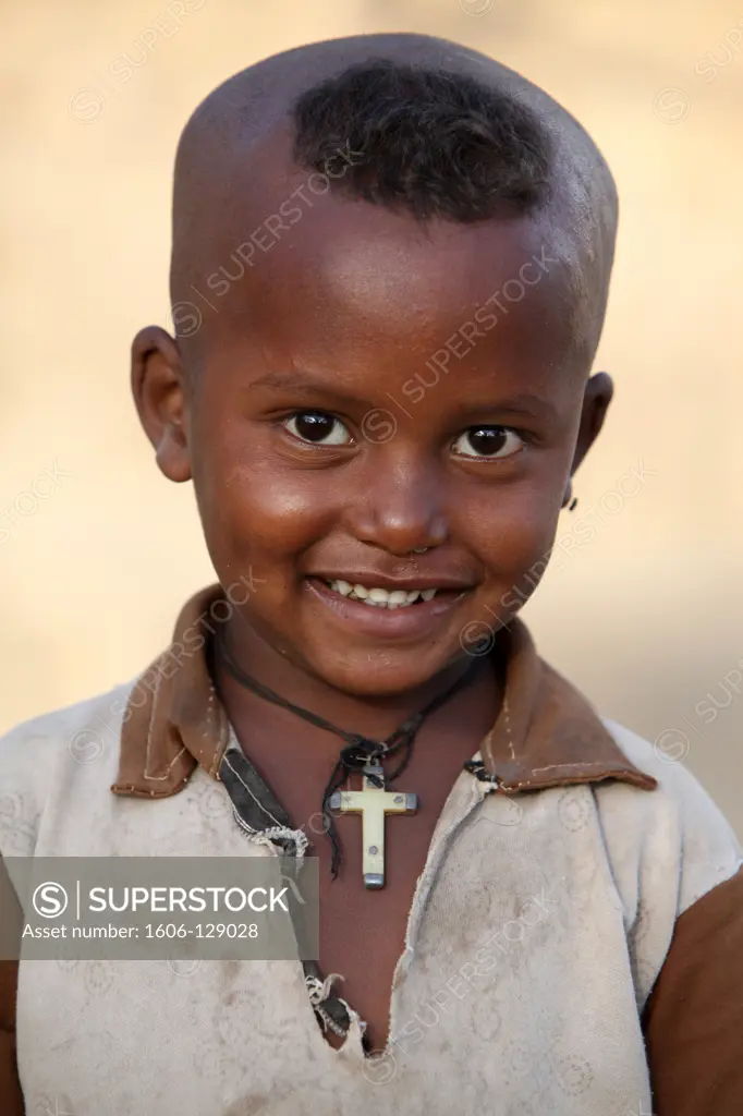 Ethiopia, Wollo, Lalibela. Lalibela boy  Ethiopia.