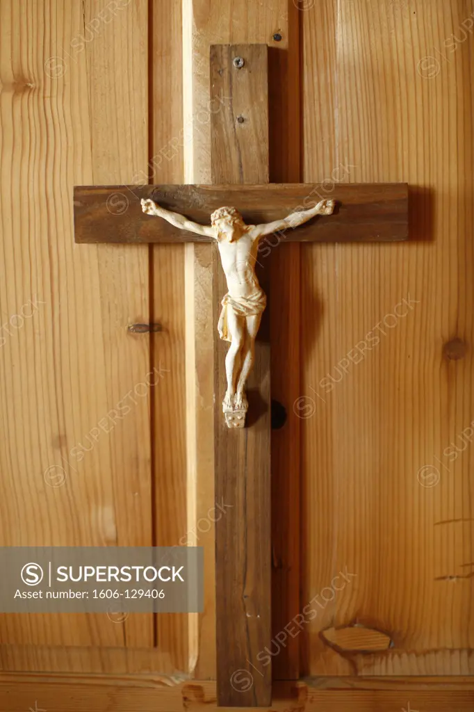 Austria, Lower Austria, Aggsbach. Jesus on the cross.  Austria.