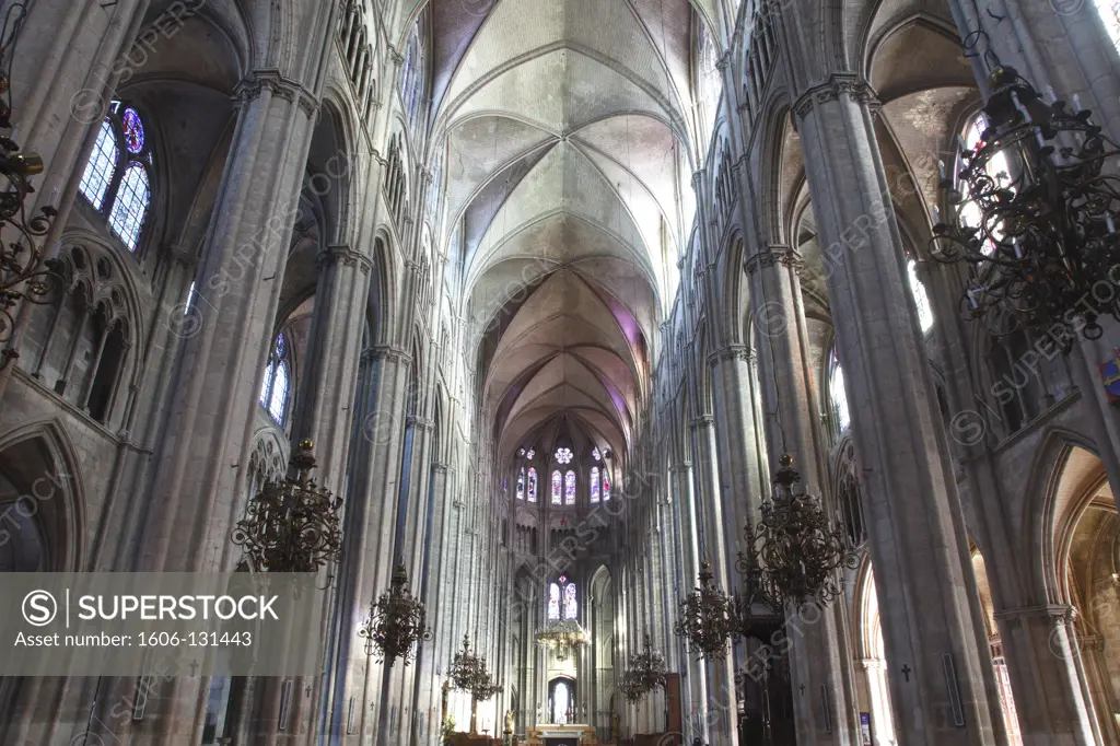 France, Centre val de Loire, Cher(18), Bourges, Saint Etienne cathedral (Unesco world heritage), 12th and 13th centuries