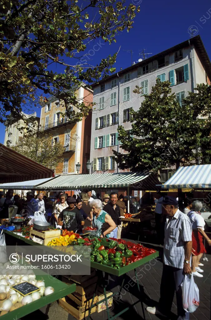 France, Alpes maritimes, Nice, market