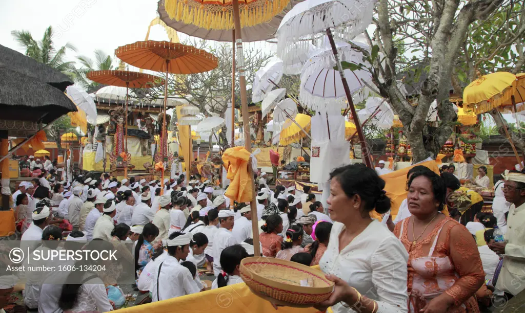 Indonesia, Bali, Mas, temple festival, people, odalan, Kuningan holiday,