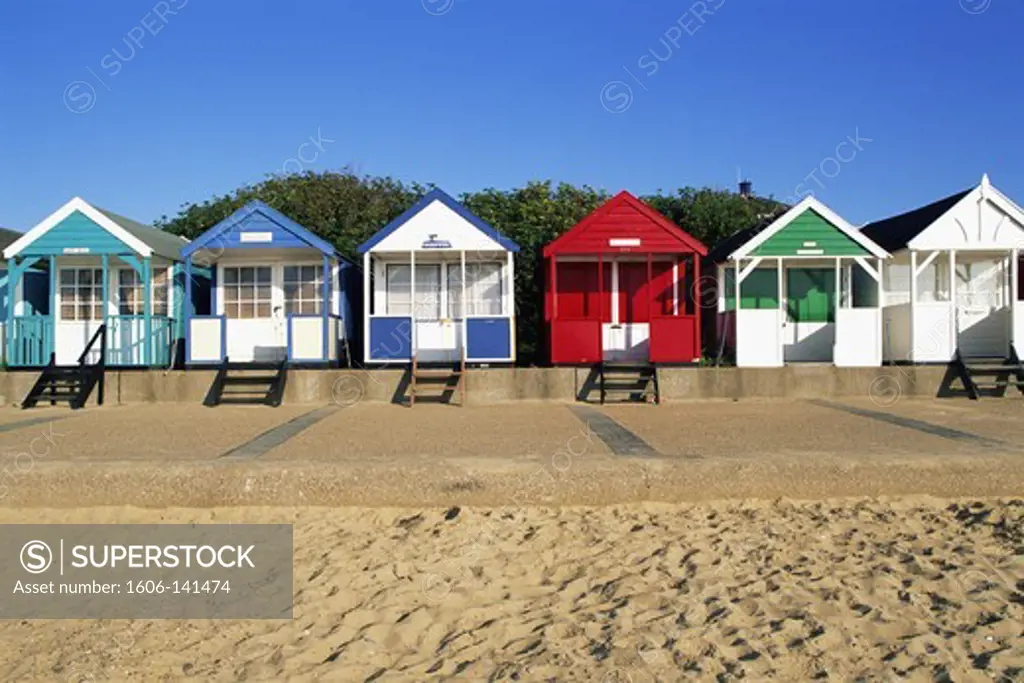 England,Suffolk,Southwold,Beach Huts