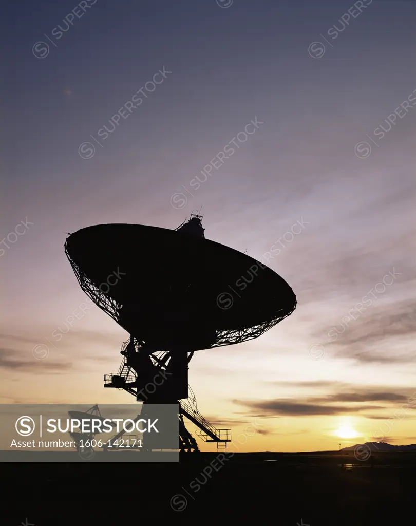 U.S.A.,New Mexico,Socorro,The Very Large Array are Radio Telescopes consisting of 27 parabolic Dish Antennae each 25metres in diameter