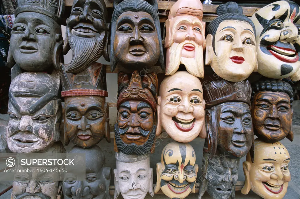 China, Shanghai, Souvenir Chinese Masks