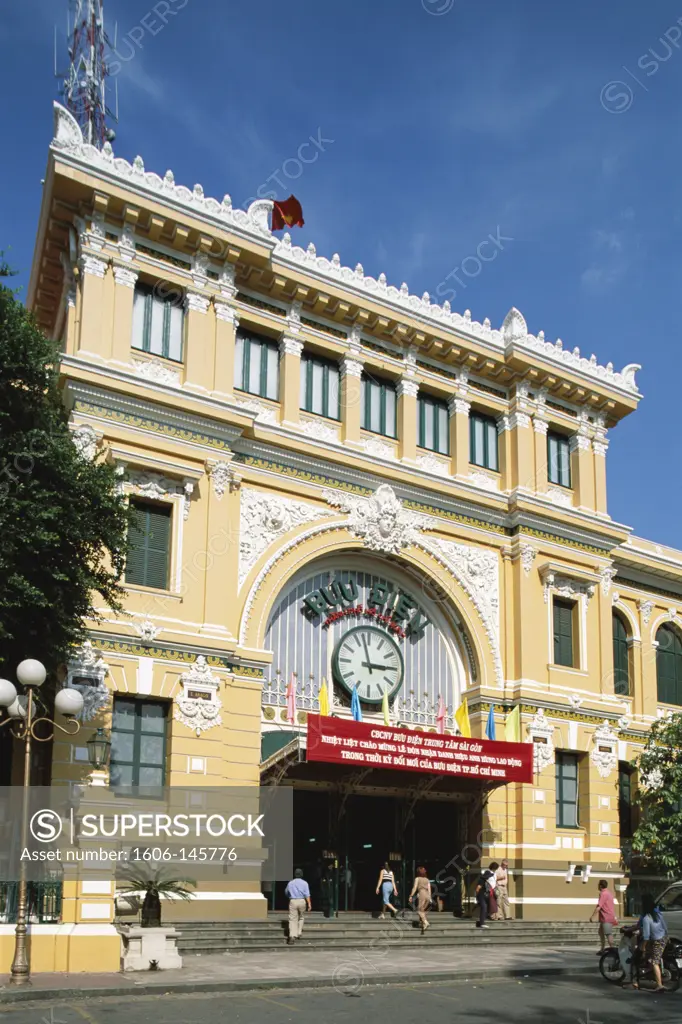 Vietnam, Ho Chi Minh City (Saigon), Central Post Office / French Colonial Building