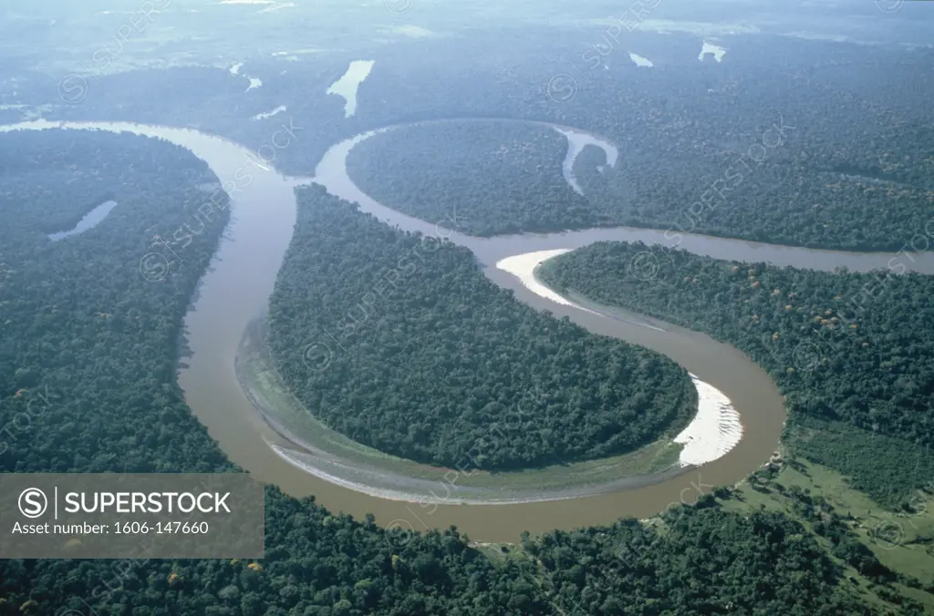 Brazil, Amazon River / Amazon Jungle / Aerial View