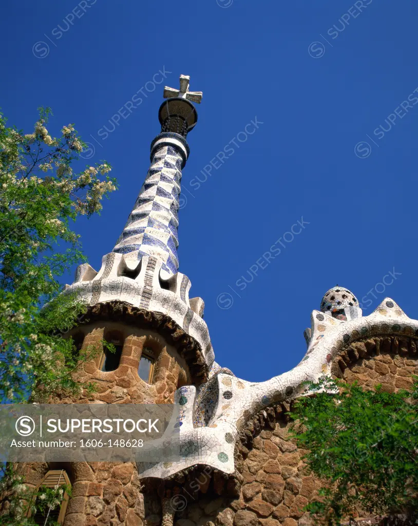 Spain, Catalonia, Barcelona, Guell Park (Parc Guell) / by Antoni Gaudi