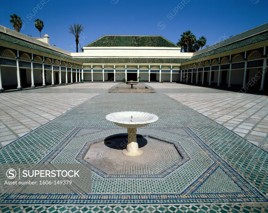 Morocco, Marrakesh, Bahia Palace