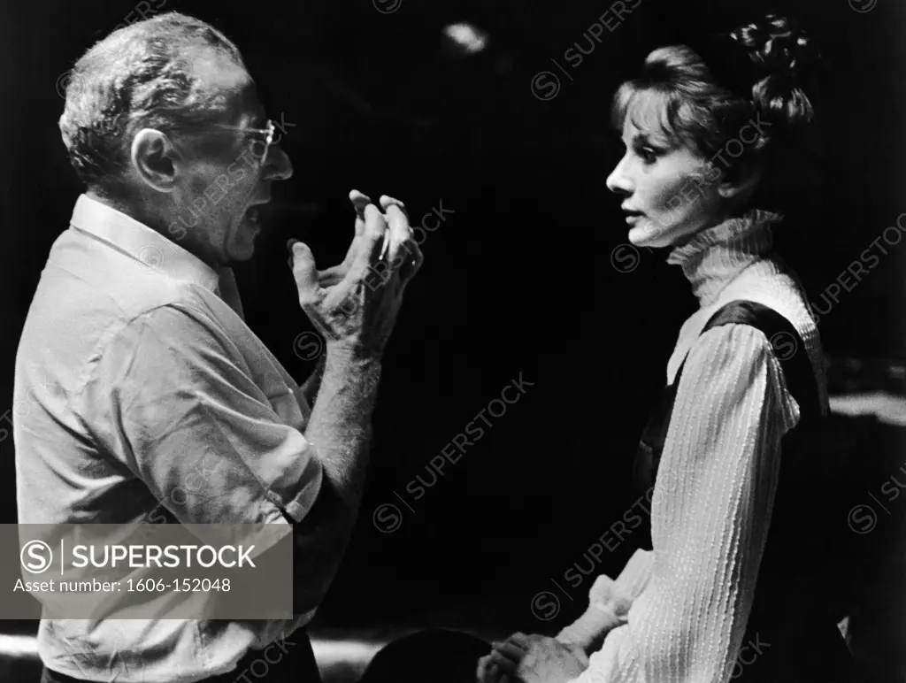 On the set George Cukor directs Audrey Hepburn / My Fair Lady 1964 directed by George Cukor