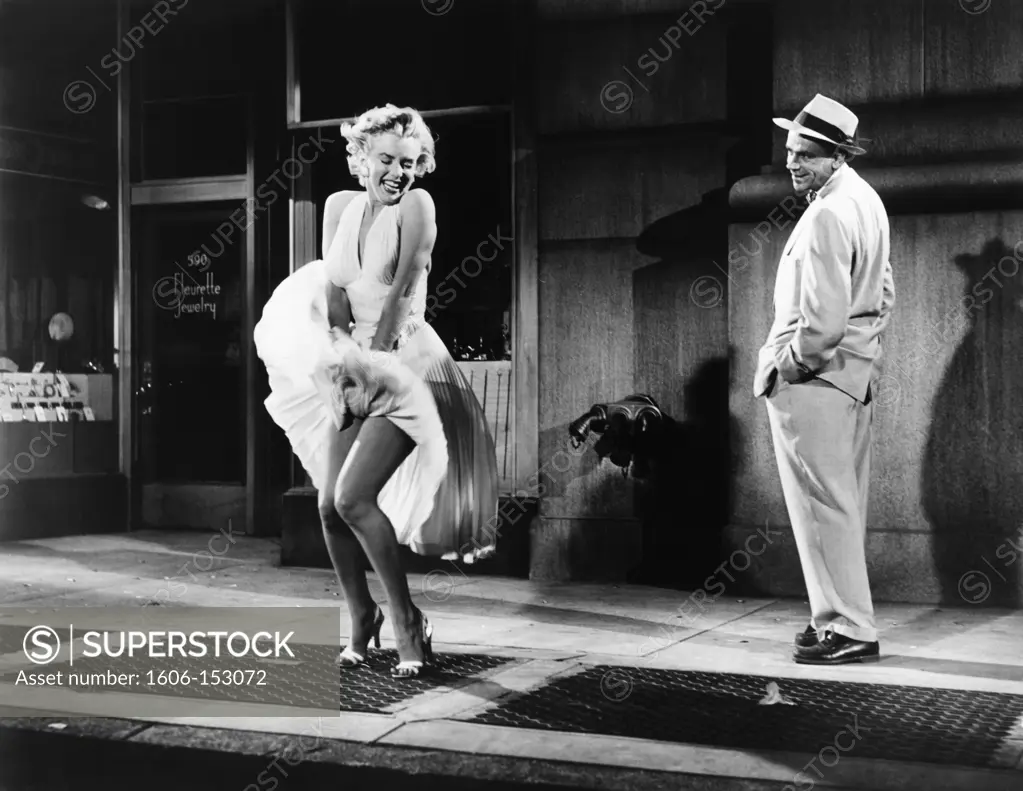 Marilyn Monroe and Tom Ewell / The Seven Year Itch 1954 directed by Billy Wilder