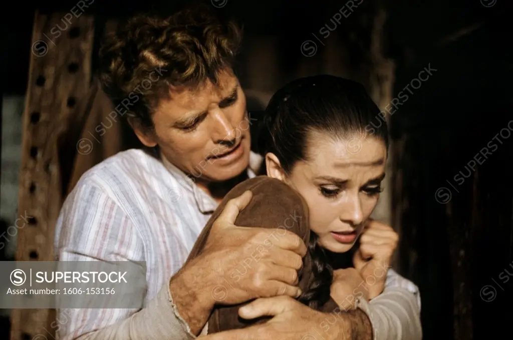 Burt Lancaster, Audrey Hepburn / Unforgiven 1960 directed by John Huston
