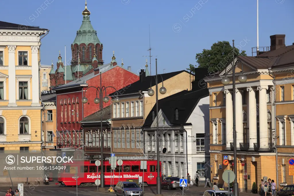 Finland, Helsinki, Senate Square, Uspenski Orthodox Cathedral,