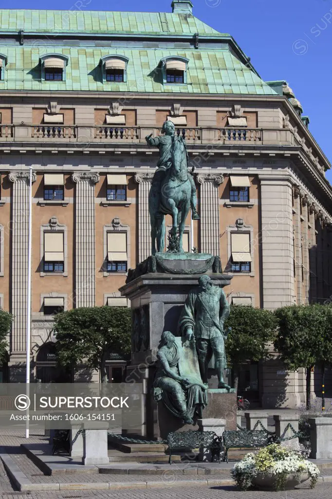 Sweden, Stockholm, Gustav Adolfs Square,