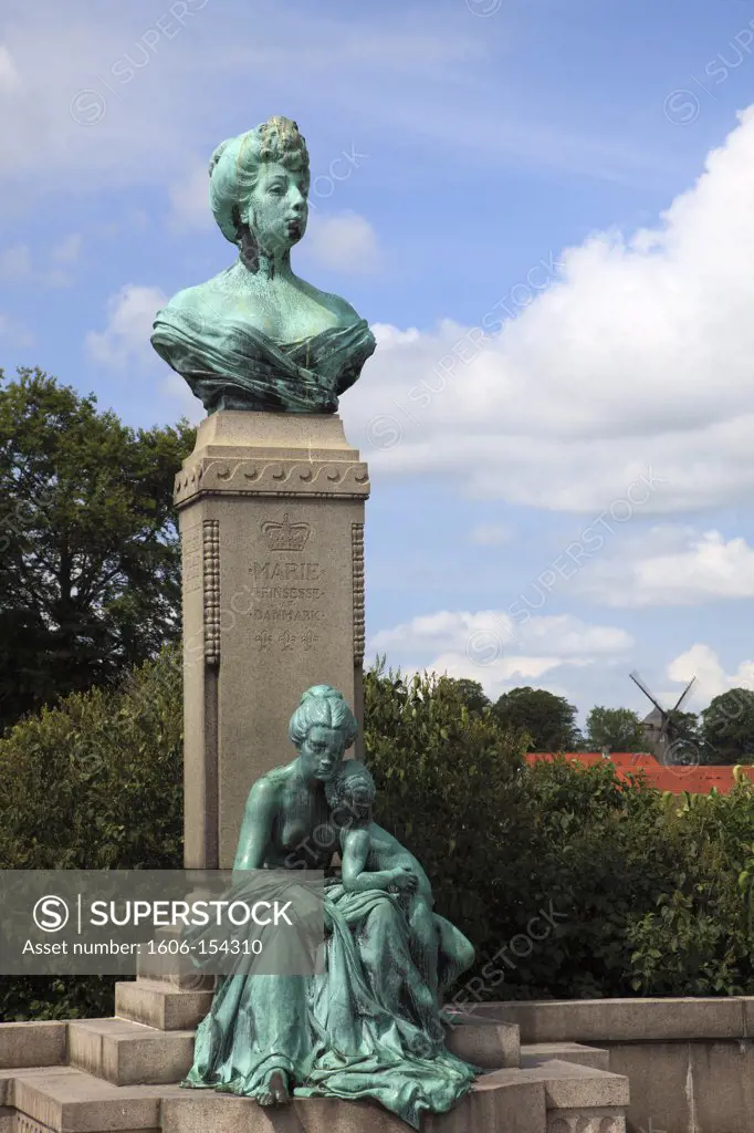 Denmark, Copenhagen, Marie Princess of Denmark statue,