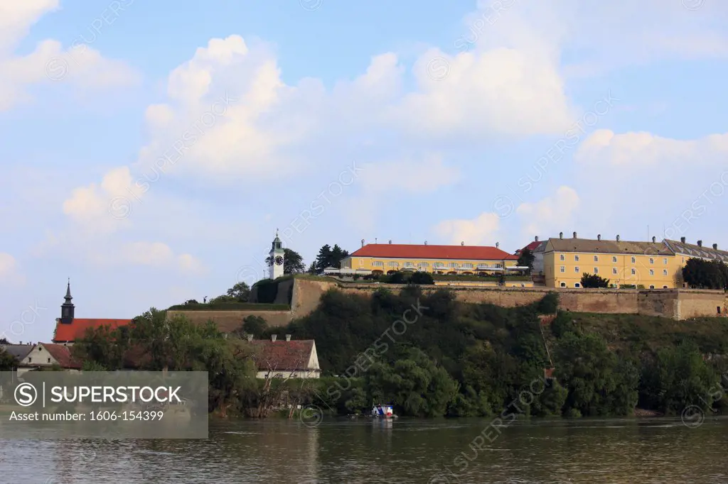 Serbia, Vojvodina, Novi Sad, Petrovaradin Citadel, Danube River,