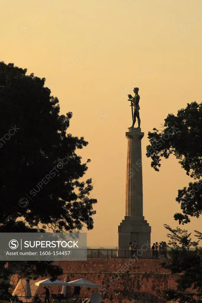 Serbia, Belgrade, Kalemegdan Citadel, Victory Monument by Ivan Mestrovic
