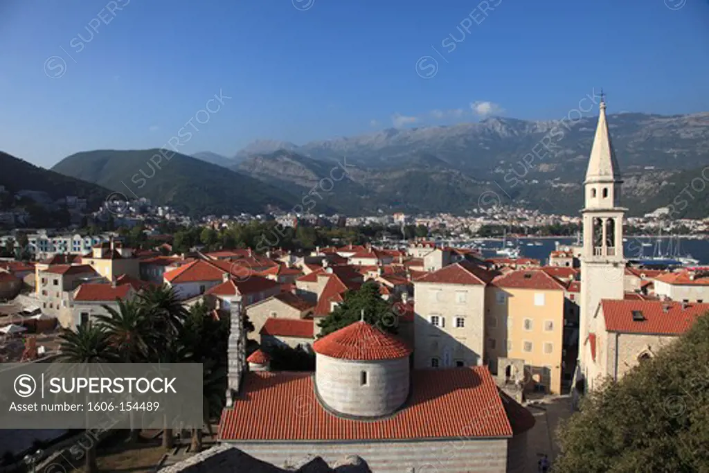 Montenegro, Budva, Holy Trinity & St John's Churches, Old Town,