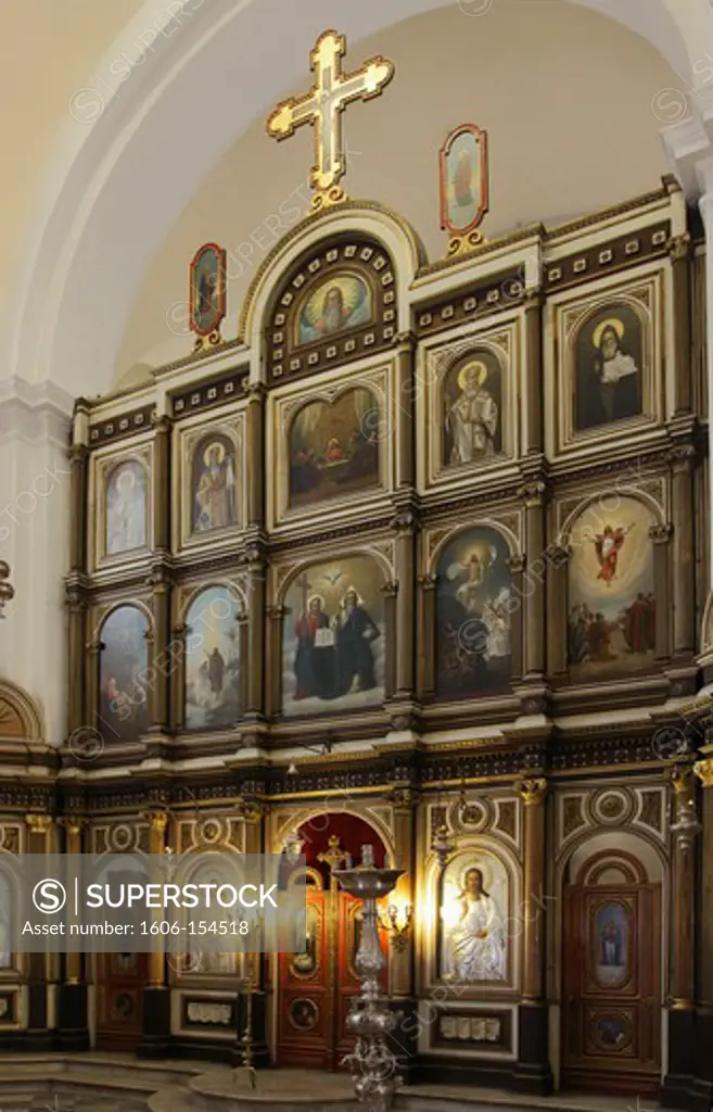 Montenegro, Kotor, St Nicholas Orthodox Church, interior,