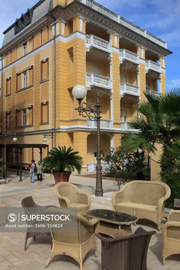 Croatia, Opatija, Grand Hotel, historic architecture,