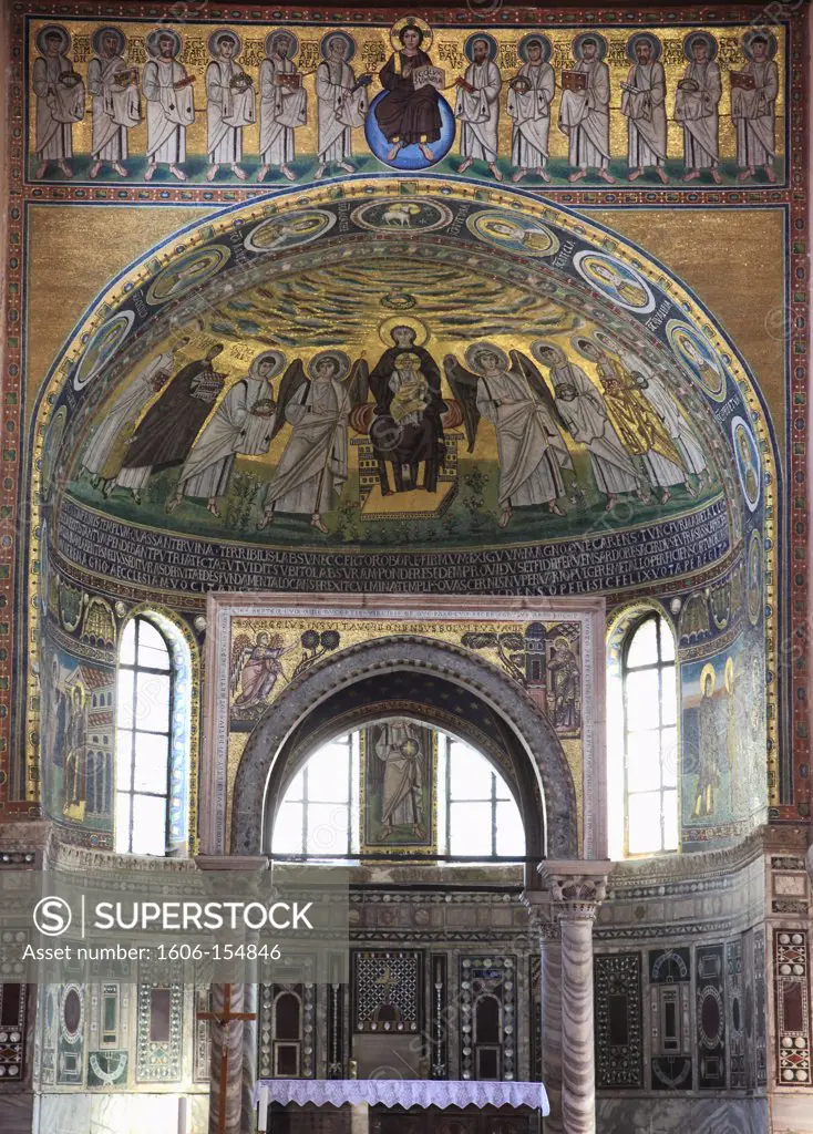 Croatia, Istria, Porec, Euphrasian Basilica, mosaics,