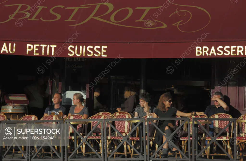 France, Paris, bistrot, brasserie, restaurant, people,
