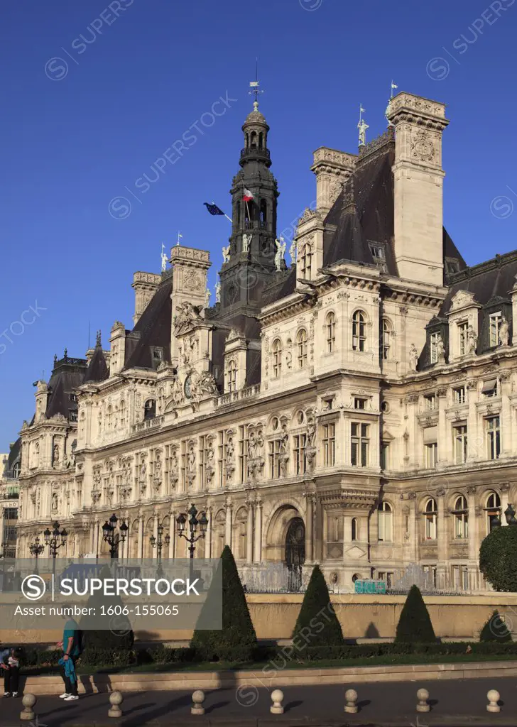 France, Paris, Hôtel de Ville, City Hall,