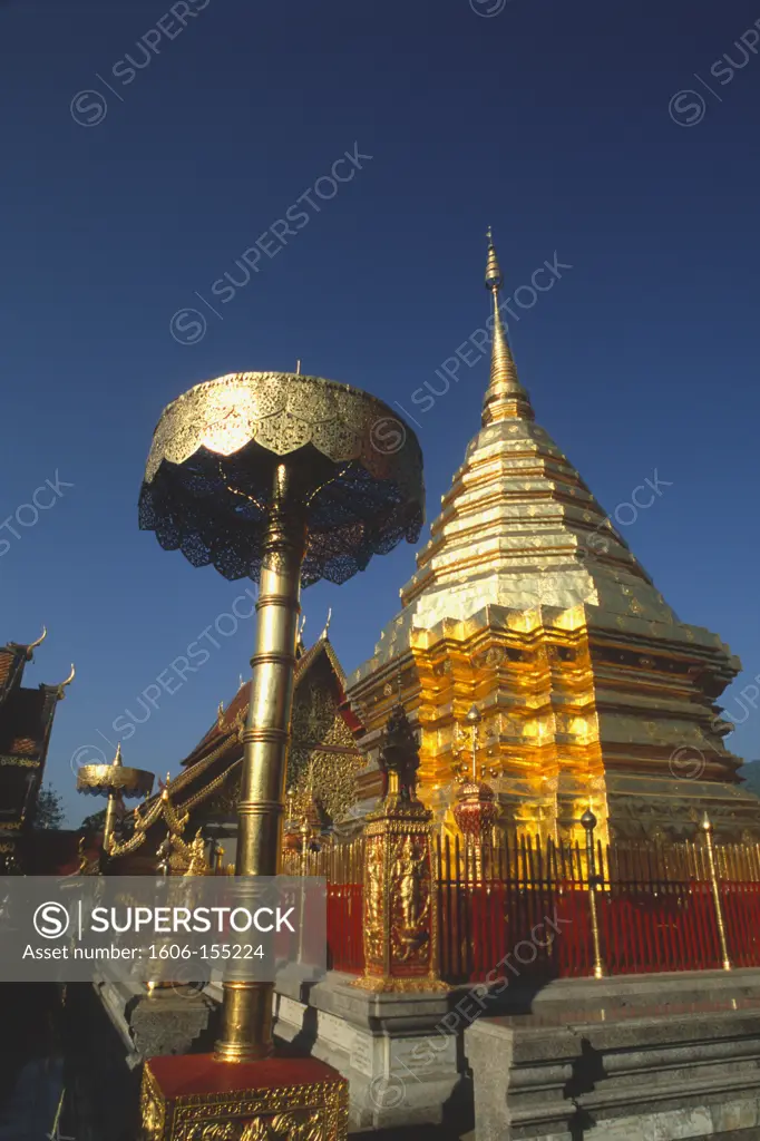 Thailand, Chiang Mai, Wat Phra That Doi Suthep, buddhist temple,