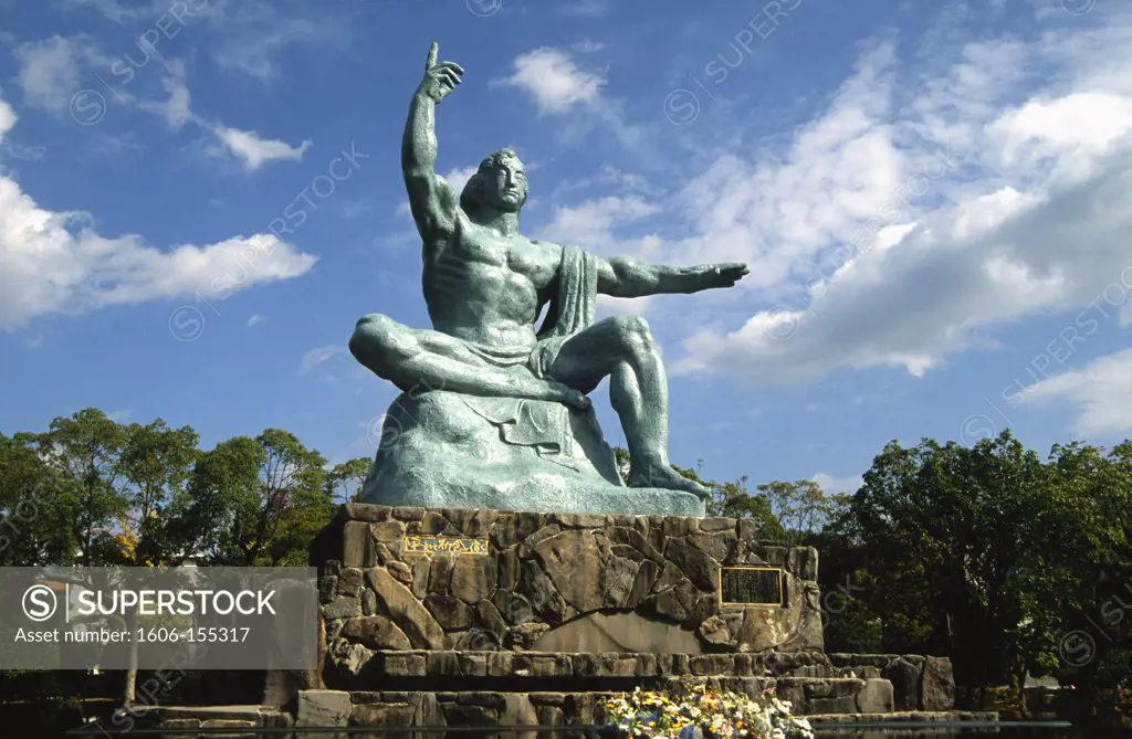 Japan, Kyushu, Nagasaki, Peace Park, Peace Statue,