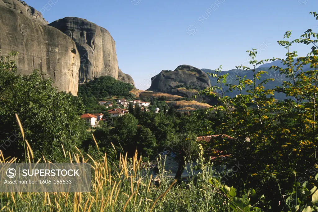 Greece, Thessaly, Meteora, Kastraki village,