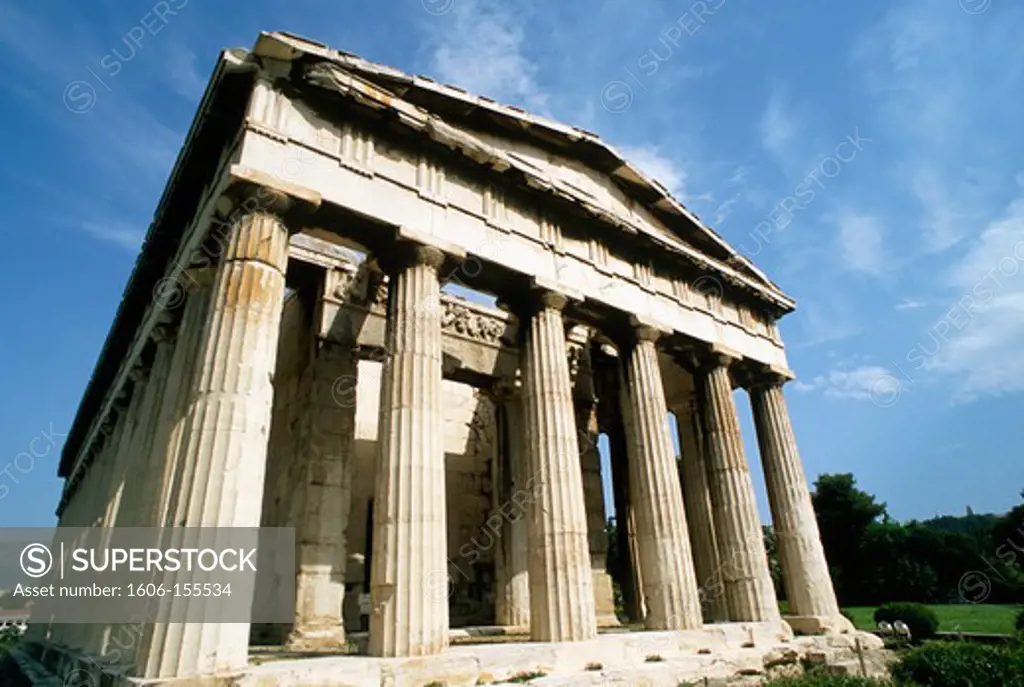 Greece, Athens, Ancient Agora, Temple of Hephaestus,
