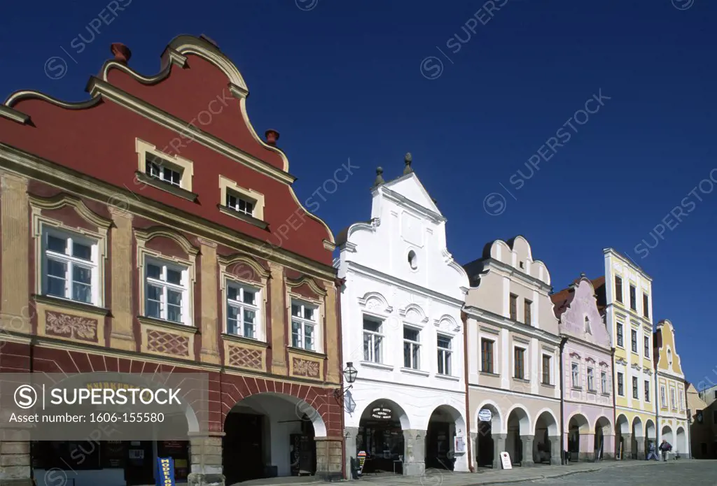 Czech Republic, Telc, Main Square, typical architecture,