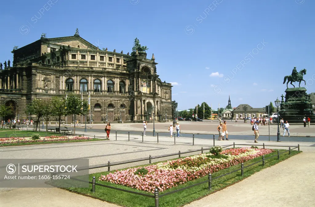 Germany, Saxony, Dresden, Semper Opera,