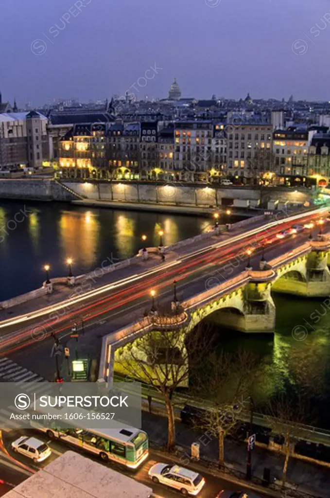 France, Paris, The seine river , Pont Neuf