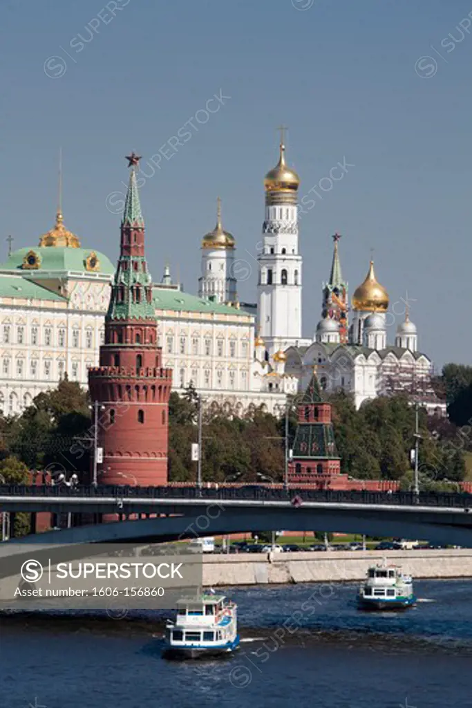 Rusia , Moscow City, The Kremlin, South Walls and Ivan the Great Bellfry