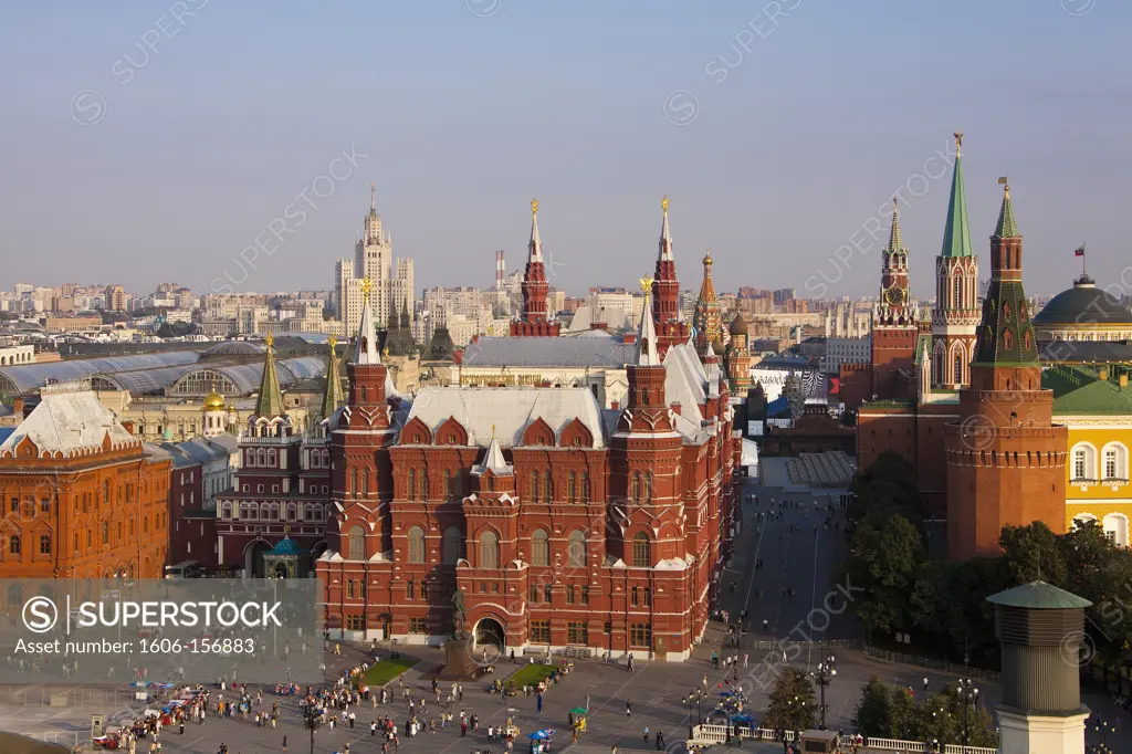 Rusia , Moscow City, History Museum Bldg, Red Square and the Kremlin
