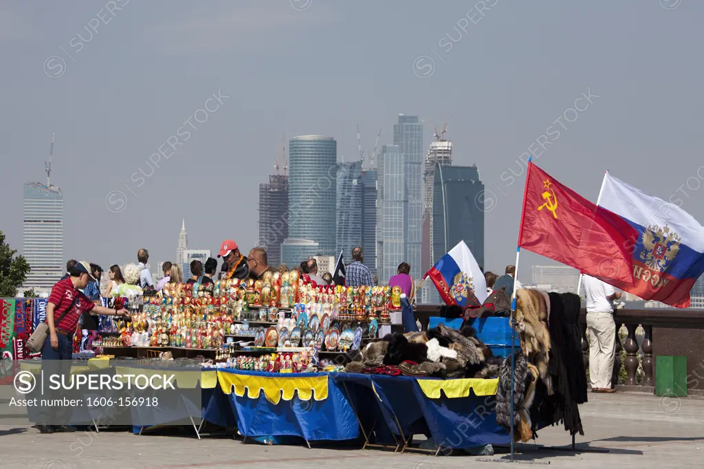 Rusia, Moscow City , New ""Moscow City"" Skyline . Souvenirs shop