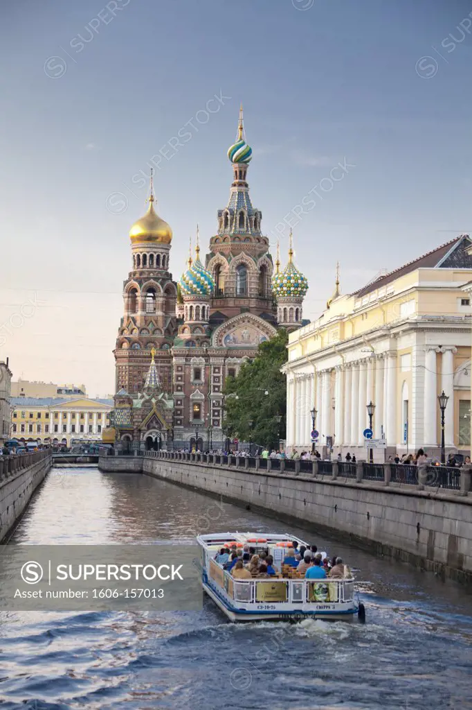 Rusia , San Petersburg City , Church of the Savior on Spilled Blood and Gribodeyova Canal