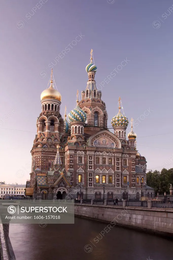 Rusia , San Petersburg City , Church of the Savior on Spilled Blood and Gribodeyova Canal