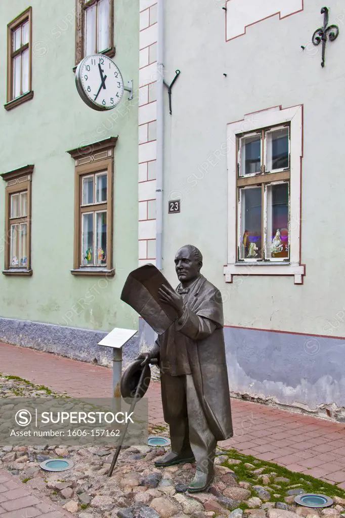 Estonia, Parnu City ,Monument on main street