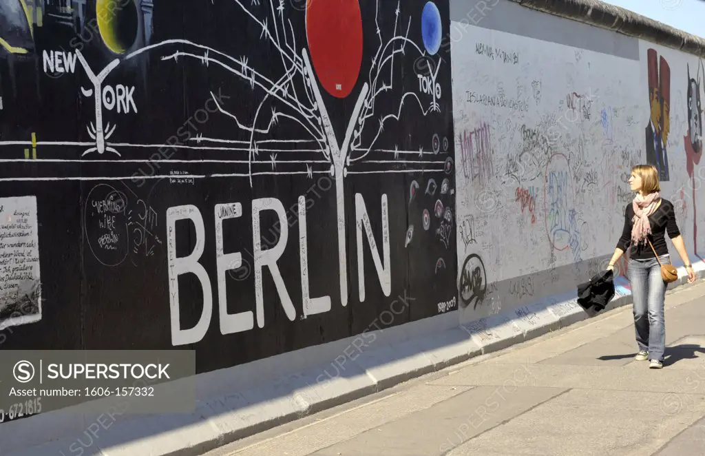 Europe, Germany, Berlin, East Side Gallery wall of Berlin